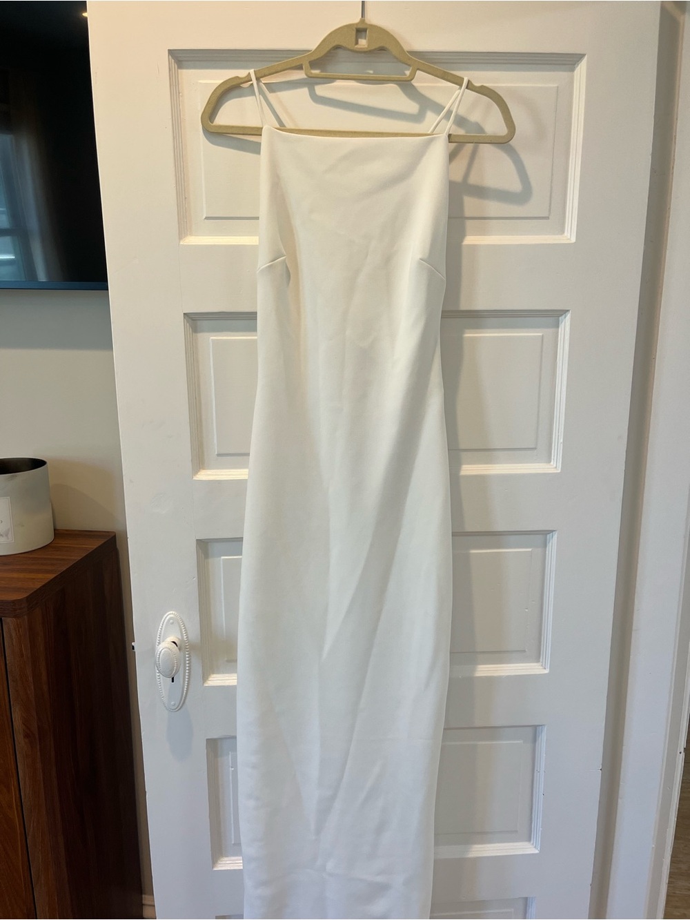 Bec + Bridge, never worn. Elegant White Slip Maxi Dress